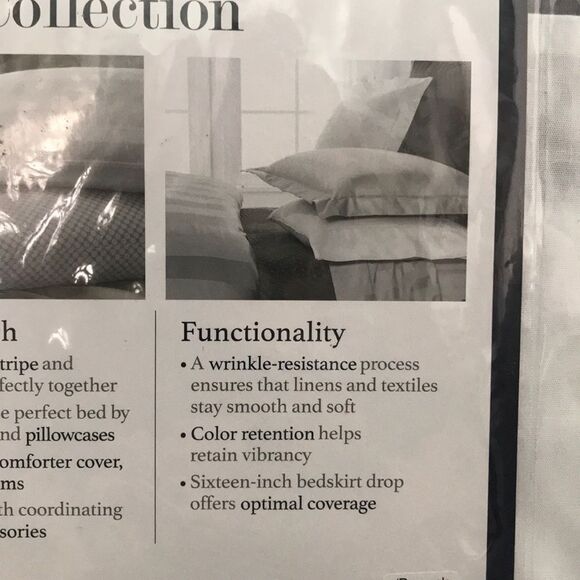 Charter Club Damask Full Size Bedskirt - Picture 6 of 7